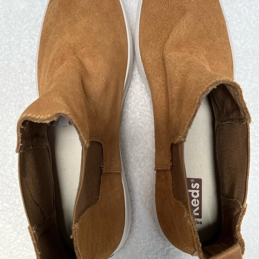 Women’s Keds Brown Suede Platform Chelsea Boots Size 9.5 NWOT - Picture 5 of 6